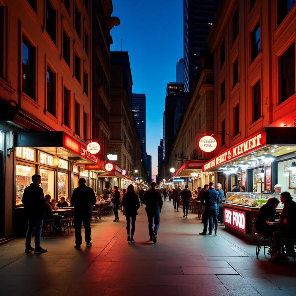Late night dining options in Melbourne